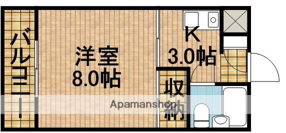 ロイヤル中泉(1K/1階)の間取り写真