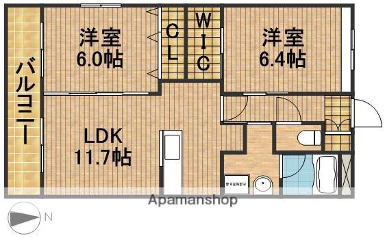 コルベーユ(2LDK/3階)の間取り写真