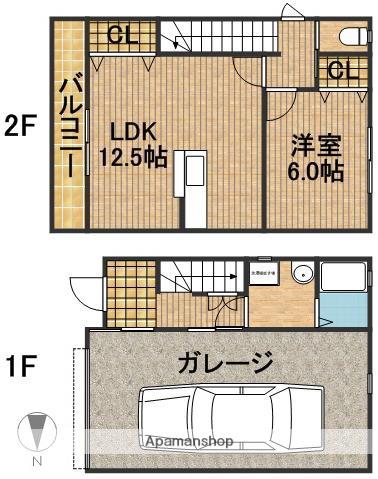 サンクレスト(1LDK)の間取り写真