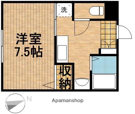 リバティーベル(1K/1階)の間取り写真