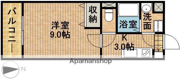 ララ・オンディーヌ(1K/3階)の間取り写真