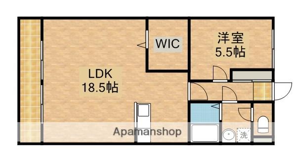 コンフォール蜆塚(1LDK/2階)の間取り写真