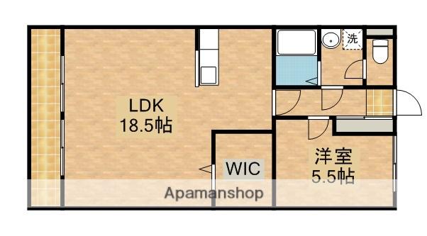 コンフォール蜆塚(1LDK/3階)の間取り写真