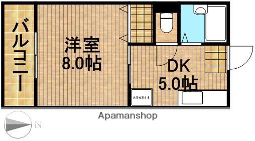 ハイムピュア(1DK/2階)の間取り写真