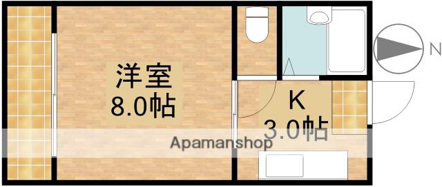 マンションセンチュリープラザ(1K/4階)の間取り写真
