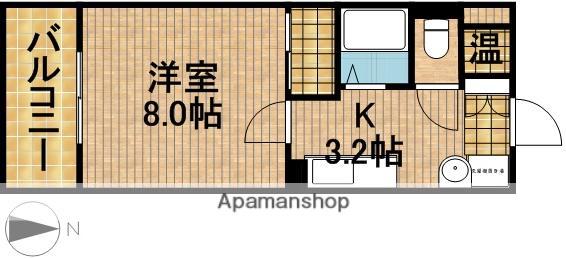 グランドハイツ布橋(1K/1階)の間取り写真