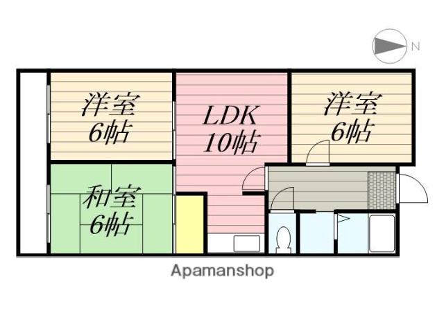 リアライズ山下町(3LDK/9階)の間取り写真