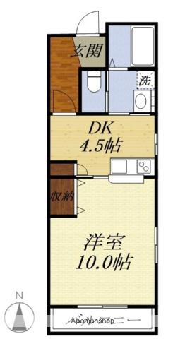 ベルアンジュール(1DK/3階)の間取り写真