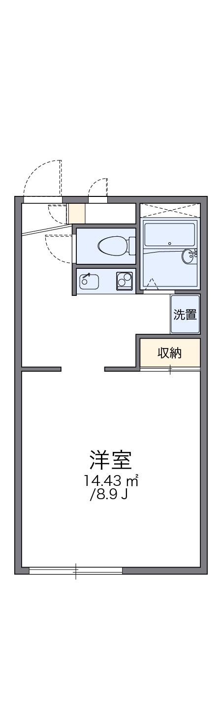 レオパレス掛川(1K/2階)の間取り写真
