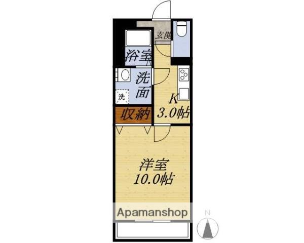 PEGGY-O(1K/1階)の間取り写真