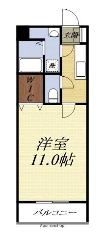 TーAROMAⅡ(1K/2階)の間取り写真