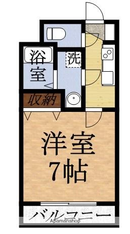 ジュネス半田Ⅰ(1K/1階)の間取り写真