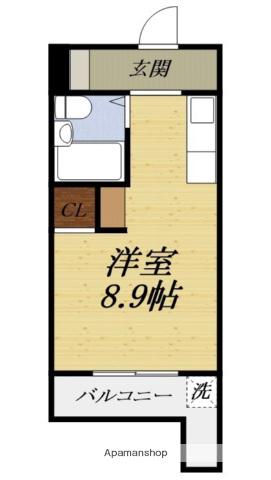 磐田グレイス第1マンション(ワンルーム/3階)の間取り写真