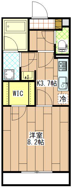 アヴニール(1K/3階)の間取り写真