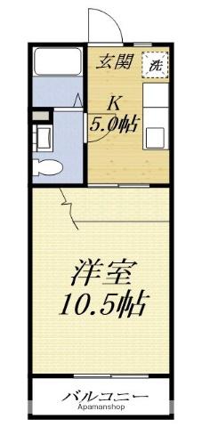 細田マンション(1K/1階)の間取り写真