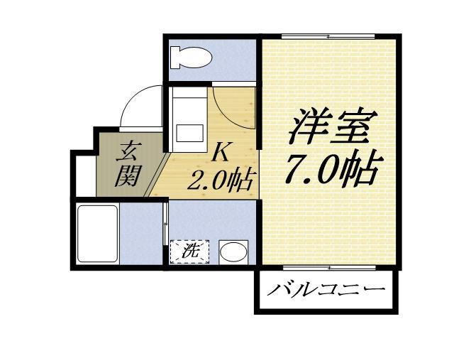 レリブ小池Ⅱ(1K/3階)の間取り写真