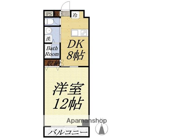 MP X番館(1DK/1階)の間取り写真