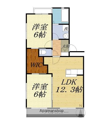 LA GRANDE MAISON II(2LDK/2階)の間取り写真