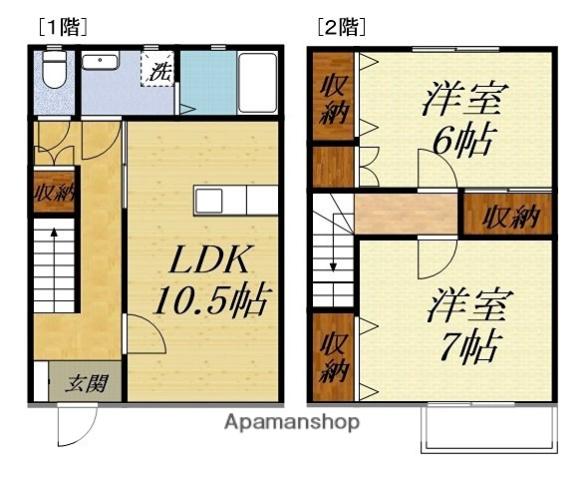 プリマヴェーラII(2LDK)の間取り写真