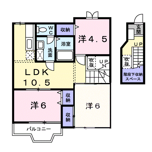 エポック(3LDK/2階)の間取り写真