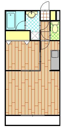 FINE GROWTH(1LDK/3階)の間取り写真