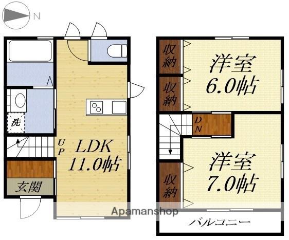 プランドール(2LDK)の間取り写真