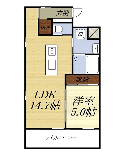 COMODO KOWA(1LDK/3階)の間取り写真
