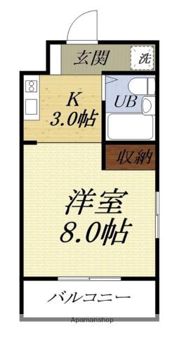 アパルトーノイン(1K/1階)の間取り写真