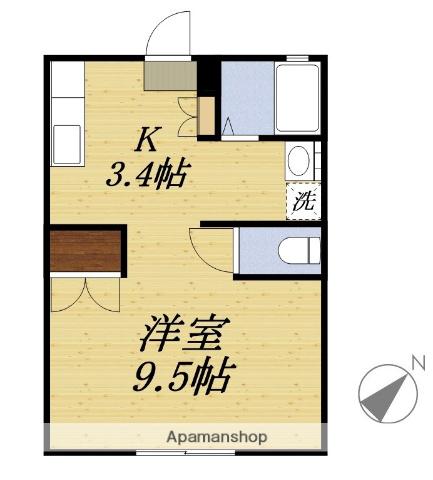 SAKURA(1K/2階)の間取り写真
