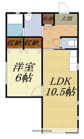 天竜浜名湖鉄道 気賀駅 徒歩19分 1階建 築19年(1LDK)の間取り写真