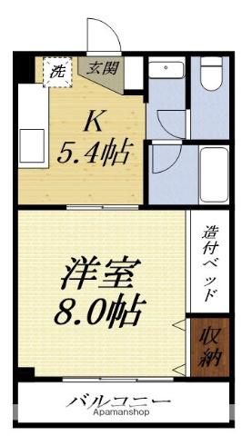 コーポ ユトリロ(1K/3階)の間取り写真