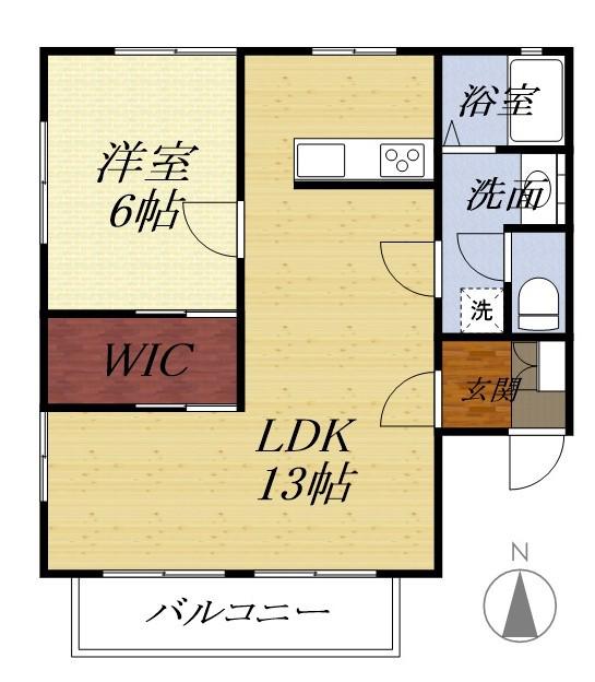 センチュリーレジデンスII(1LDK/1階)の間取り写真