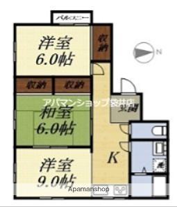 フレールニッセイ(2LDK/2階)の間取り写真