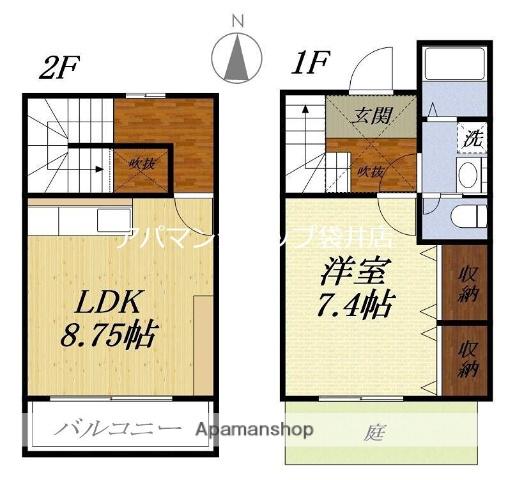 DIAPASON(1LDK)の間取り写真