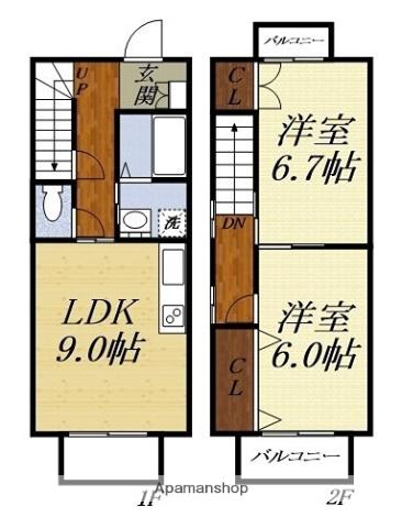 DIXIEII(2LDK)の間取り写真