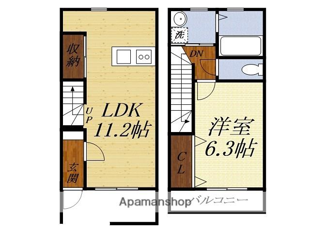 ピアット(1LDK)の間取り写真
