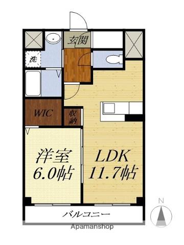 田畑ハイツ それいゆ半田山(1LDK/2階)の間取り写真