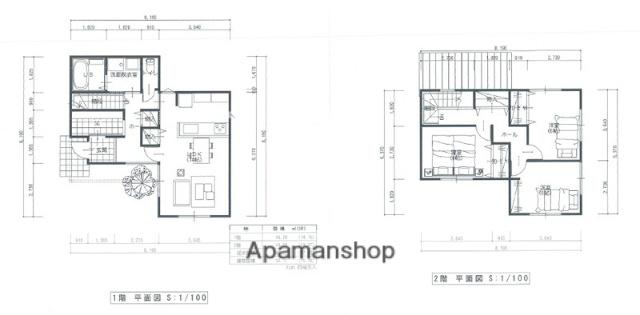 静岡県浜松市中央区 1階建 築1年(3LDK)の間取り写真