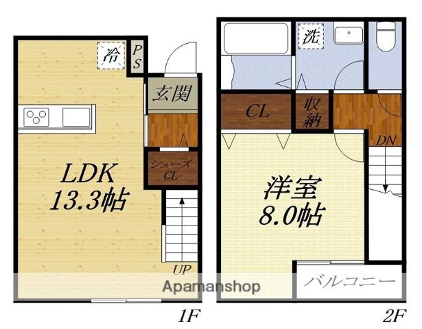 AVANTI(1LDK)の間取り写真