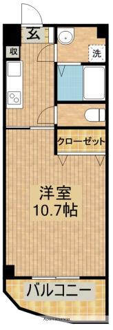 サンシャローム(1K/5階)の間取り写真