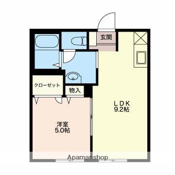 リヴュールB(1LDK/1階)の間取り写真