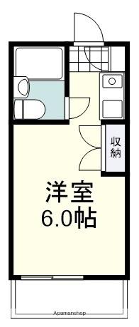フォーラム45(ワンルーム/3階)の間取り写真