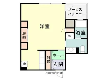 FUKUZUMI.BLD(ワンルーム/3階)の間取り写真