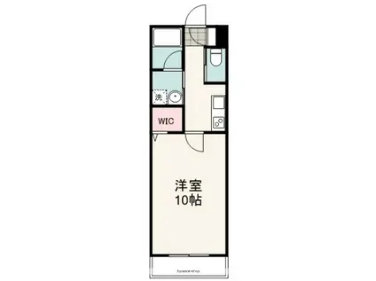 モリノヨコ(1K/1階)の間取り写真