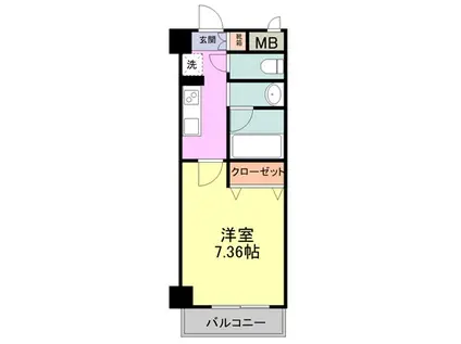S‐FORT静岡天王町(1K/3階)の間取り写真