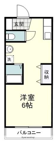 やんぱる大和(ワンルーム/2階)の間取り写真
