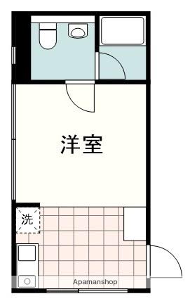 マンション・サクラ(ワンルーム/2階)の間取り写真