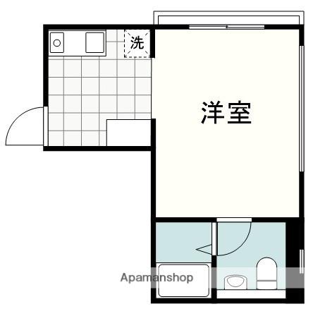 マンション・サクラ(ワンルーム/3階)の間取り写真