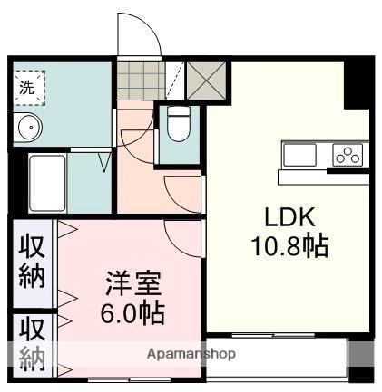 PERAMANENTE(1LDK/4階)の間取り写真