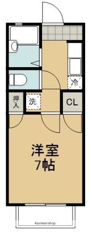 三和ハイツ(1K/2階)の間取り写真
